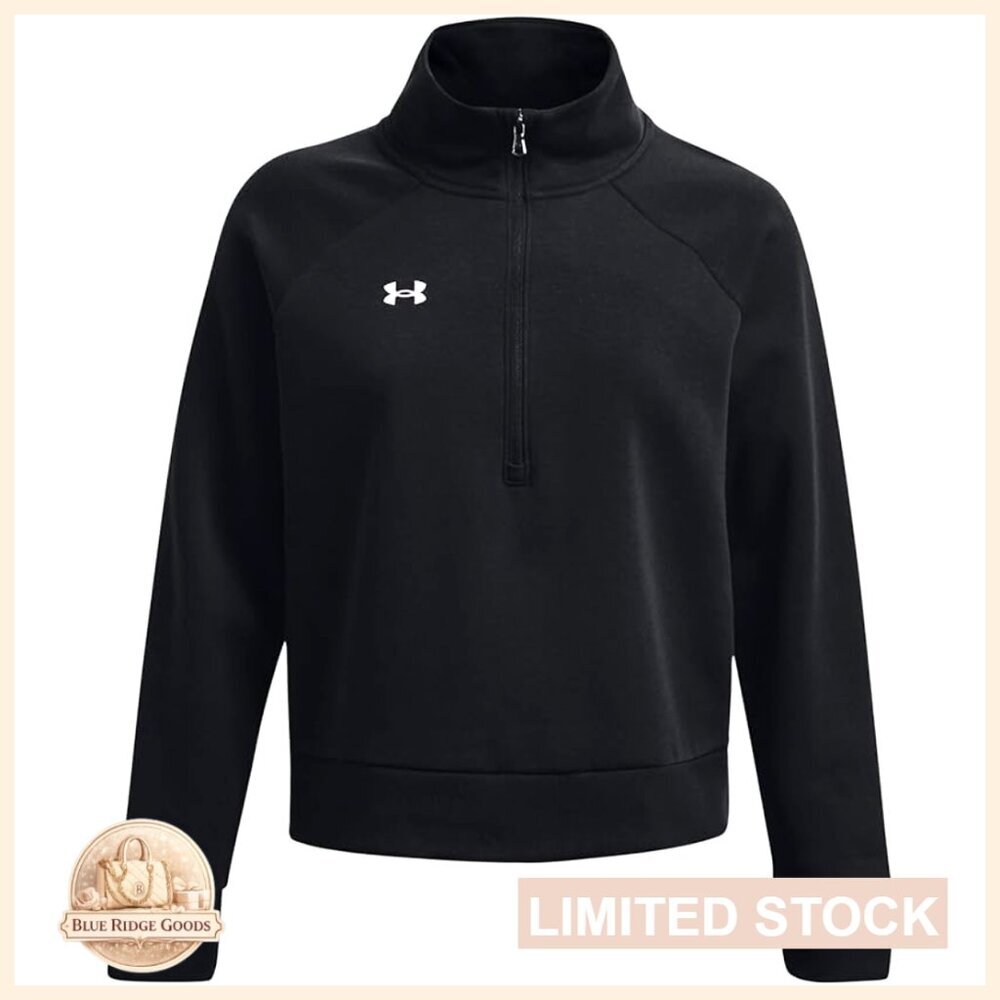 Rival Fleece Half Zip Active Sweatshirt Ultra Soft Layering Sporty Chic